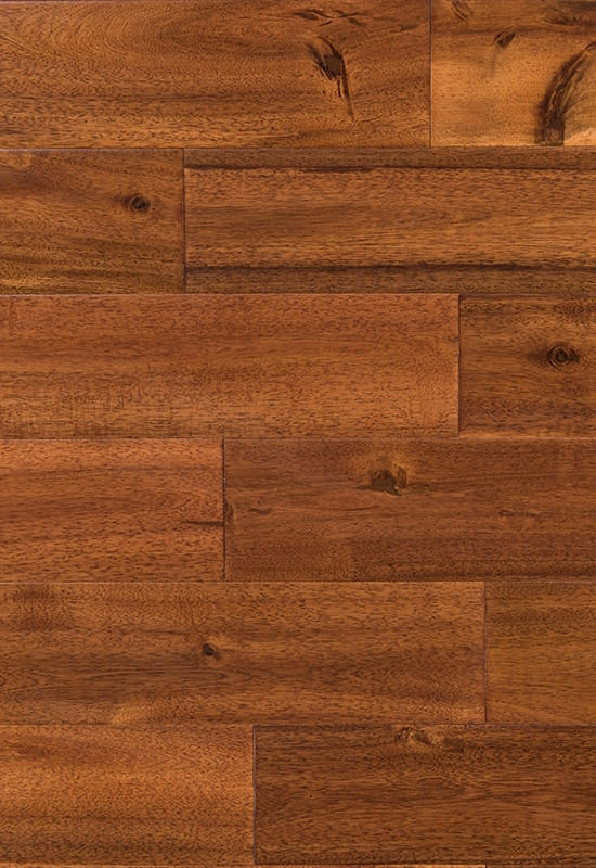 Big Leaf Acacia 90 (120) Pardoseală din lemn solidă în dificultate, înfiorată manual